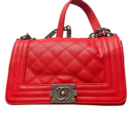 unbranded Handbags - Red Quilted Crossbody Shoulder bag